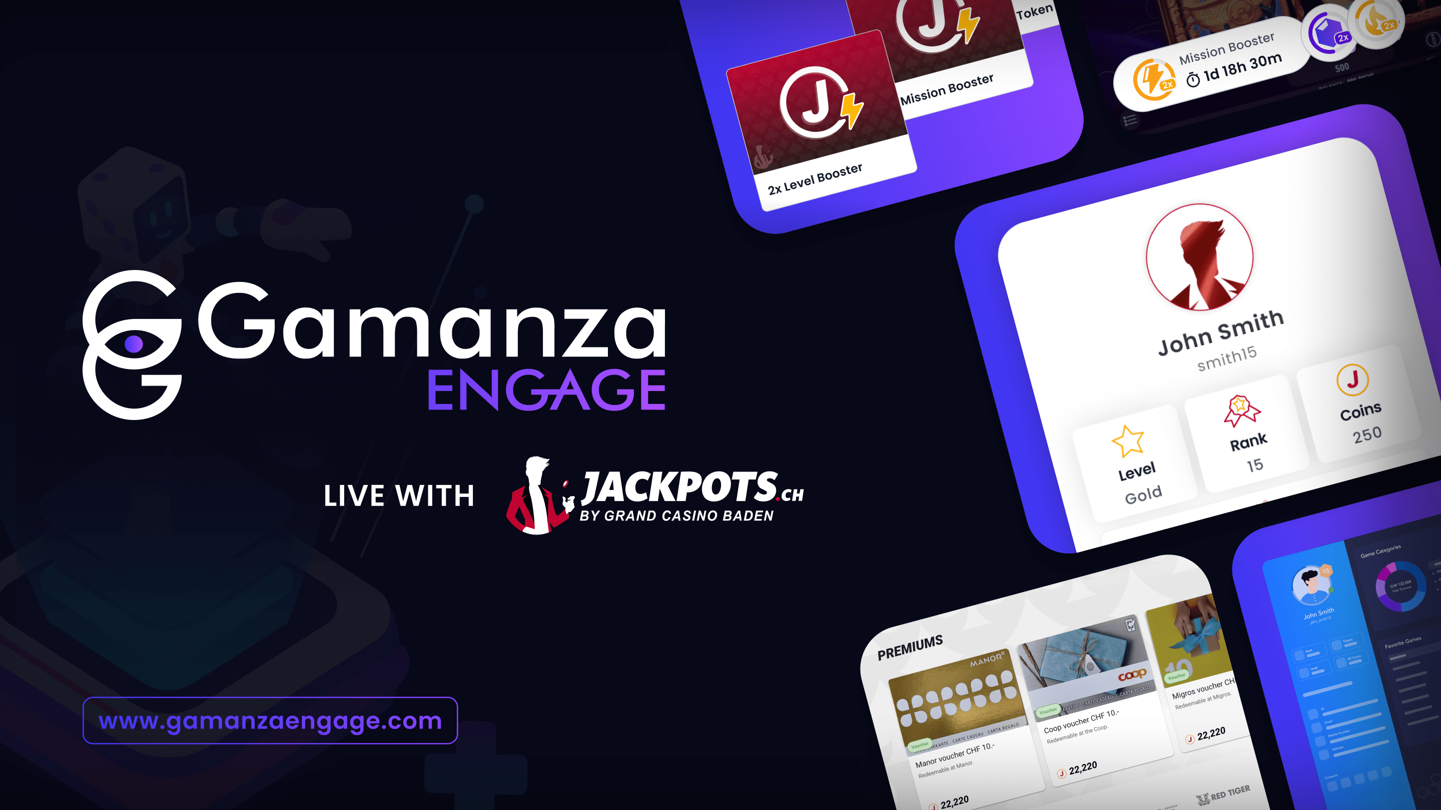 Gamanza powers jackpots.ch loyalty program